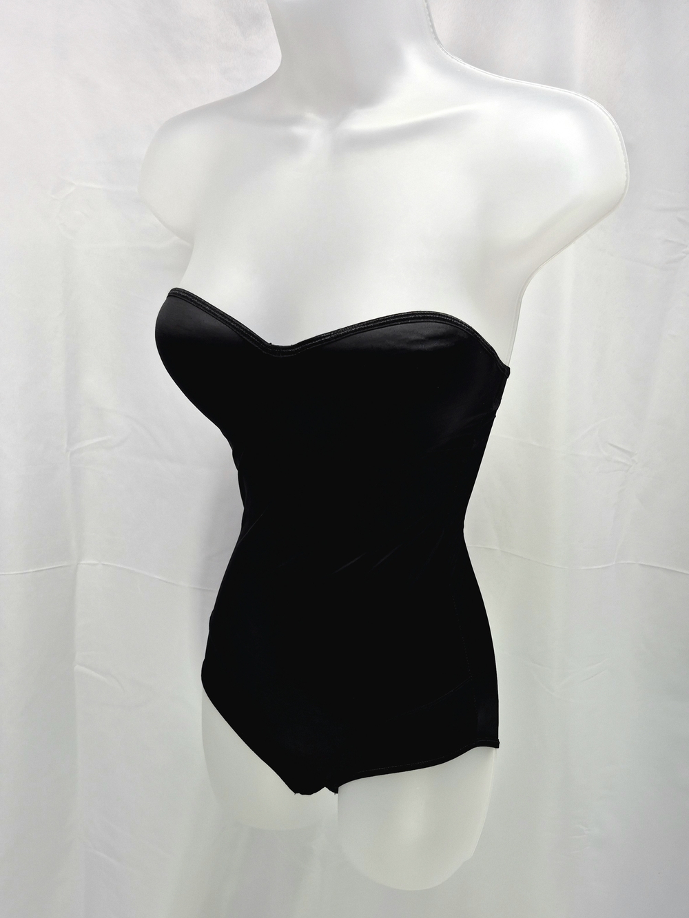 NWOT Nicole Miller Black Strapless Shapewear Bodysuit Shaper Size S Bodycon